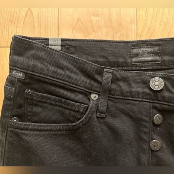EUC- Citizens of Humanity 'Olivia' Black High Rise Slim Ankle Jeans (26) - Picture 7 of 12